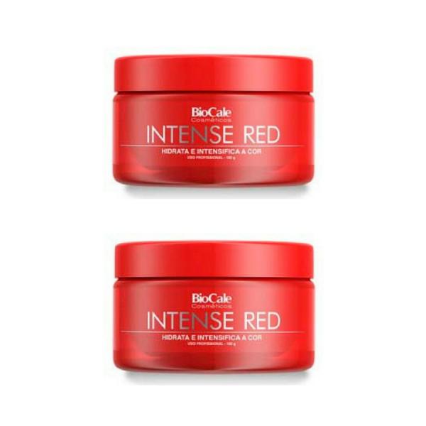 Kit 2 Mascara para Cabelo Intense Red Biocale - 180 Grs