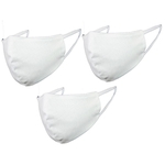 Kit 3 Mascaras de Proteção Lavável tripla camada de tricoline mais filtro de TNT Lisa ou Bordada