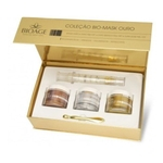 Kit Mascaras Ouro Bio Mask Ouro Collection 4 Itens Bioage