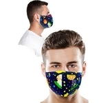 Kit 2 Máscaras Proteção Estampa Dupla Camada Tecido Lavável