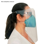 Kit 2 Máscaras Viseira Transparente Protetor Facial Face Shield