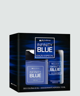 Kit Masculino Desodorante 110ml e Colônia Infinity Blue Phytoderm 95ml