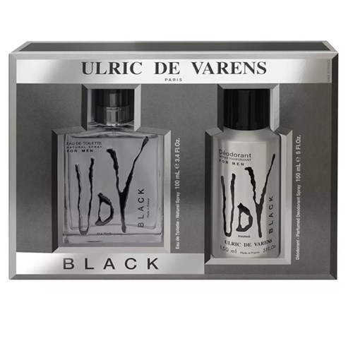 Kit Masculino Perfume + Desodorante Eau de Toilette Udv Black Ulric de Varens