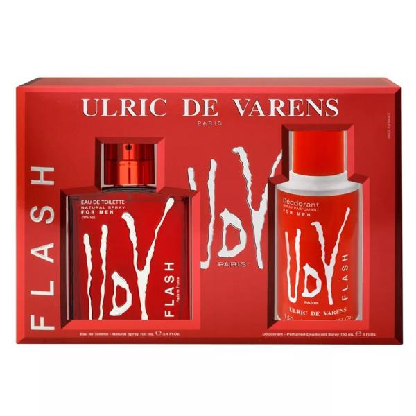 Kit Masculino Perfume + Desodorante Eau de Toilette Udv Flash Ulric de Varens