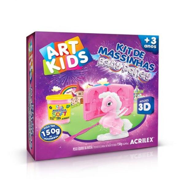 Kit Massinhas Baby Poney Rosa - Art Kids - Acrilex