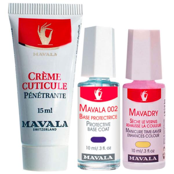 Kit Mavala Cuticle Cream, 002 Base Mavadry (3 Produtos)