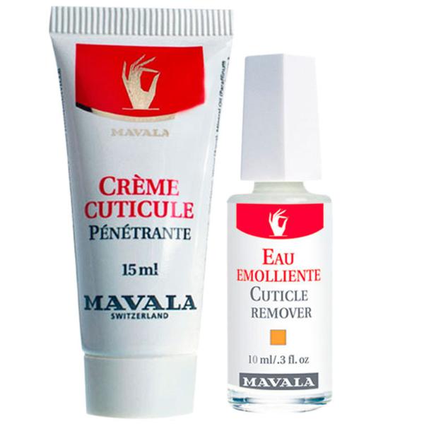 Kit Mavala Cuticle Cream Remover - Hidratante 15ml + Removedor 10ml