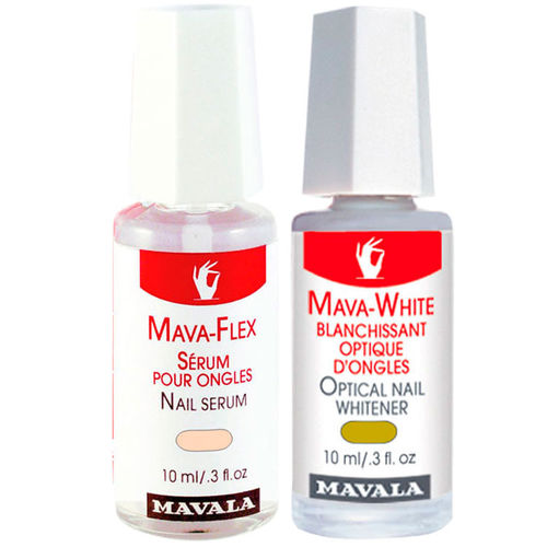Kit Mavala Mava White & Flex - Clareador 10ml + Soro 10ml