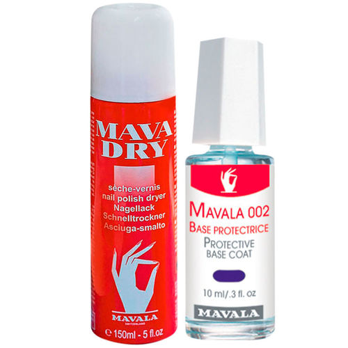 Kit Mavala Mavadry & Base Coat - Spray Secativo 150ml + Base 10ml
