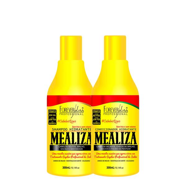 Kit MeAliza Forever Liss Maizena Shampoo e Condicionador Ultra-Hidratante 300ml