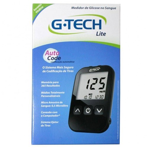 Kit Medidor de Glicose G-Tech Lite MGKTFL