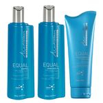Kit Mediterrani Equal - Shampoo + Condicionador + Leave-in
