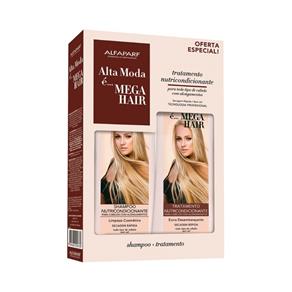 Kit Mega Hair Alta Moda Alfaparf - Shampoo + Tratamento 300Ml
