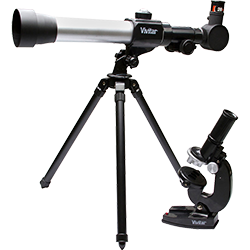 Kit Microscópio e Telescópio com Lente 50mm - Vivitar
