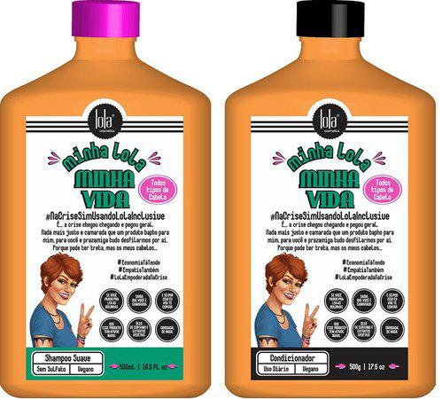Kit Minha Lola Minha Vida Lola Cosmetics Shampoo 500ml e Condicionador 500g