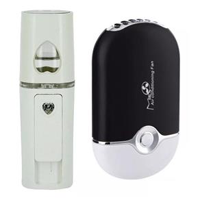 Kit Mini Ventilador Cílios Nano Mister Spray