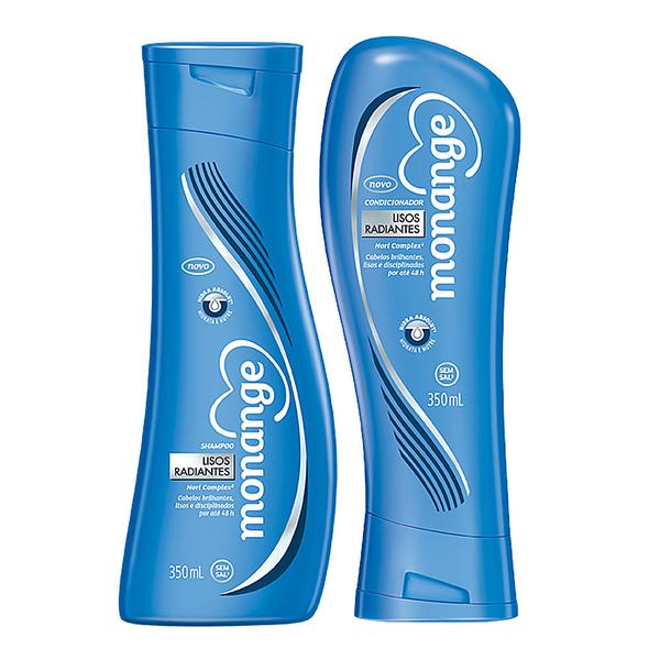 Kit Monange Lisos Radiantes Shampoo 350ml + Condicionador 350ml - Monange