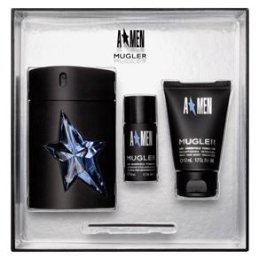 Kit Mugler a Men Edt 100Ml + Gel de Banho 50Ml + Desodorante