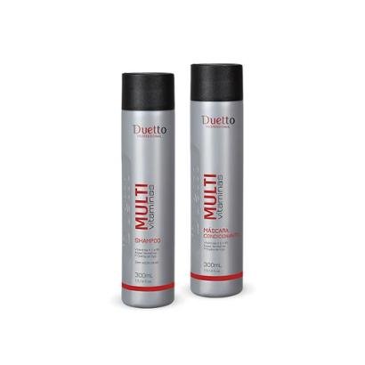 Kit Multi Vitaminas Duetto 1 Shampoo 300ml + 1 Condicionador 300ml