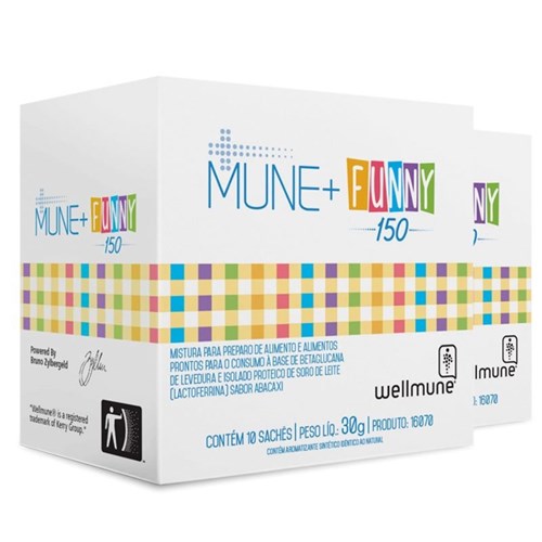 Kit 2 - Mune + Funny 150 para Imunidade Infantil Chá Mais