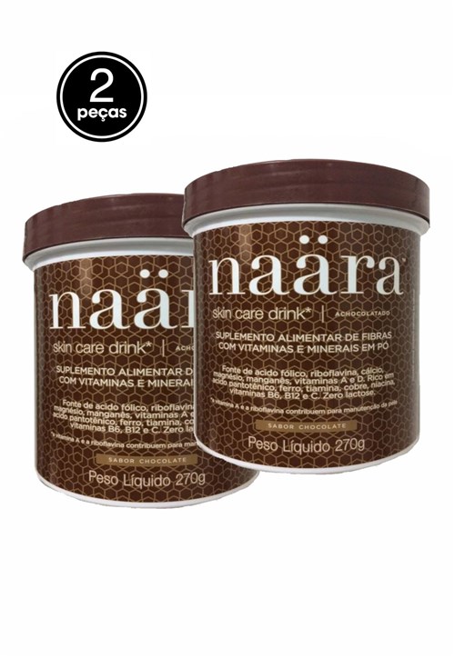 Kit 2 Naara Chocolate Skin Care Drink 270g.