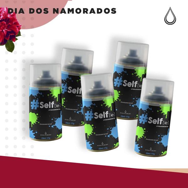 Kit Namorados Masculino (5 Desodorantes Selfie Blue 250ml)