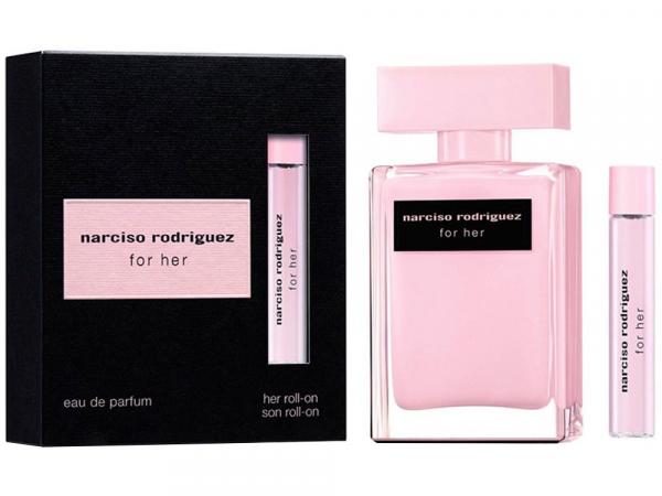 Kit Narciso Rodriguez For Her Perfume Feminino - Eau de Parfum 50ml + Roll On