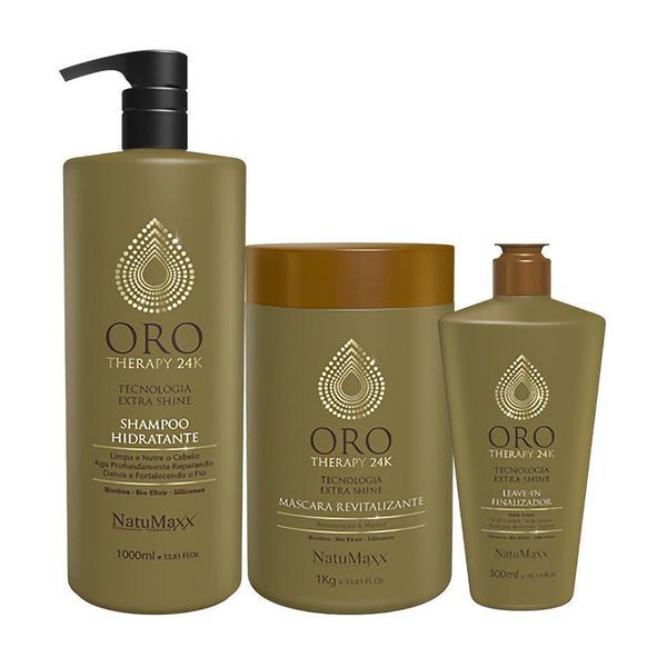 Kit Natumaxx Oro Therapy 24K Shampoo + Máscara + Leave In