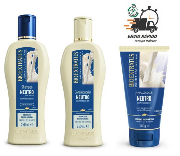 Kit Neutro Bio Extratus Shampoo+ Condicionador +Finalizador