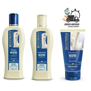 Kit Neutro Bio Extratus Shampoo+ Condicionador +finalizador