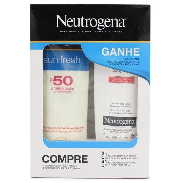 Kit Neutrogena Sun Fresh Fps50 200ml e Hidratante Neutrogena Body Care Pele Extr - Johnson Johnson