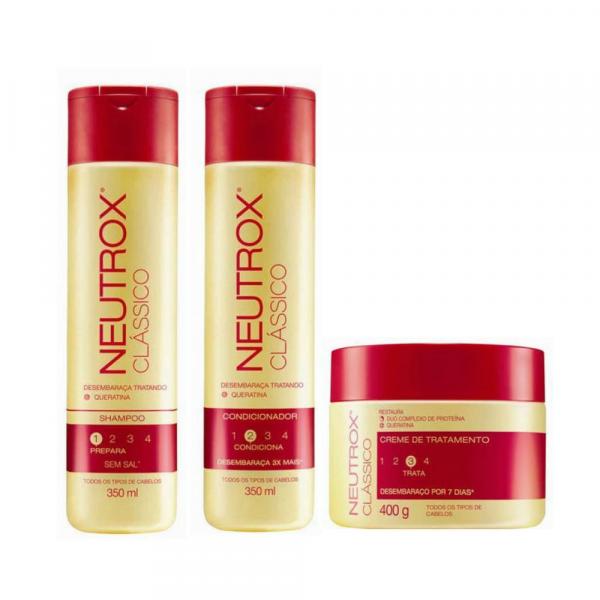 Kit Neutrox Clássico Shampoo + Condicionador + Creme de Tratamento - Tenys Pe