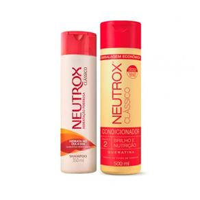 Kit Neutrox Shampoo Clássico 350ml + Condicionador Classic 500ml
