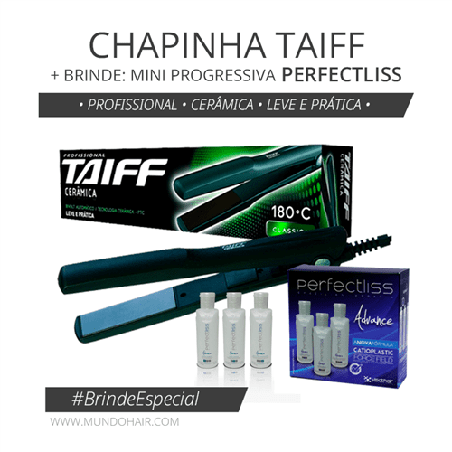 Kit New Advance Perfect Liss 3x50ml + Chapinha Taiff Classica