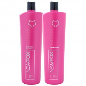 Kit New Fox Gloss - Shampoo 1 Litro, Condicionador 1 Litro - Fox Gloss