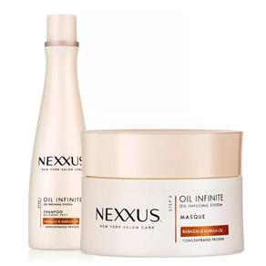 Kit Nexxus Shampoo Oil Infinite + Máscara de Tratamento Oil Infinite - 250ml + 190g