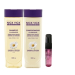 Kit Nick Vick Clareador Shampoo/ Cond 300ml Serum 15ml