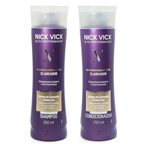 Kit NICK VICK Clareador Shampoo e Condicionador Alta Perform