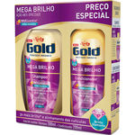 Kit Niely Gold Shampoo 300ml+condicionador Mega Brilho 200ml
