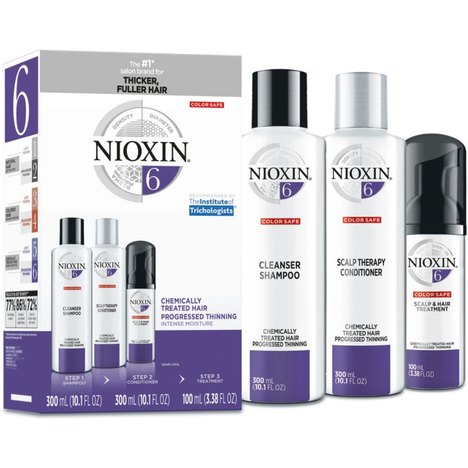 Kit Nioxin 6 System Shampoo Condicionador e Tratamento