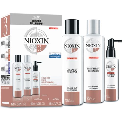 Kit Nioxin Hair System 3 Sistema de Tratamento Completo