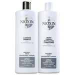 Kit Nioxin 2 Shampoo Cleanser e Condicionador Scalp 1000ml