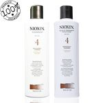 Kit Nioxin Sistema 4 Cleanser Shampoo 300ml + Scalp Revitalizer 300ml (2 Produtos)