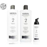 Kit Nioxin Sistema 2 Cleanser Shampoo 300ml + Scalp Revitalizer 300ml + Scalp Tratament 100ml (3 Produtos)