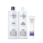 Kit Nioxin System 1 Salon Duo (shampoo + condicionador) + Tratamento Intensivo NIOXIN Deep Repair Hair Masque 150ml
