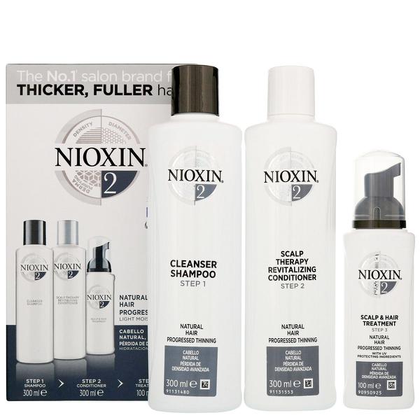 Kit Nioxin System 2 Shampoo 300ml, Condicionador 300ml e Tratamento 100ml - Wella