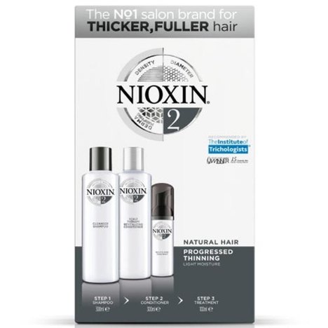 Kit Nioxin System 2 Shampoo, Condicionador e Tratamento