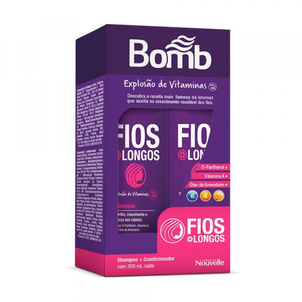Kit Nouvelle Bomba de Vitaminas Shampoo + Condicionador 300ml - Cimed