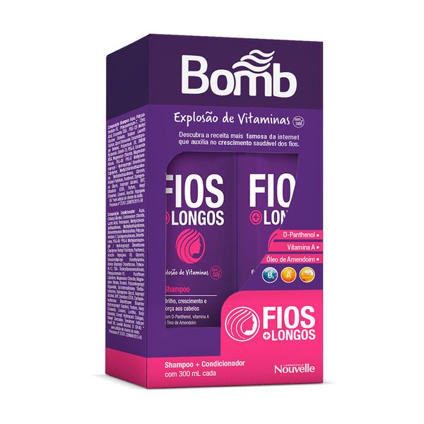 Kit Nouvelle Bomba de Vitaminas Shampoo + Condicionador 300ml - Cimed
