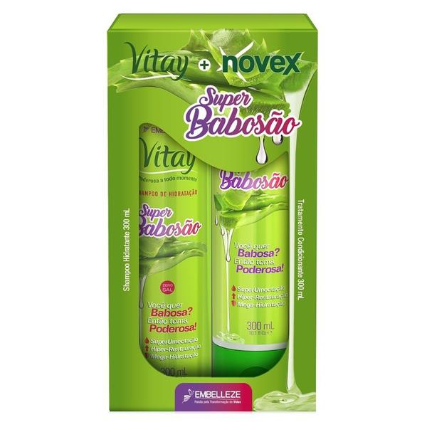 Kit Novex Shampoo e Condicionador Vitay Super Babosão 300ml